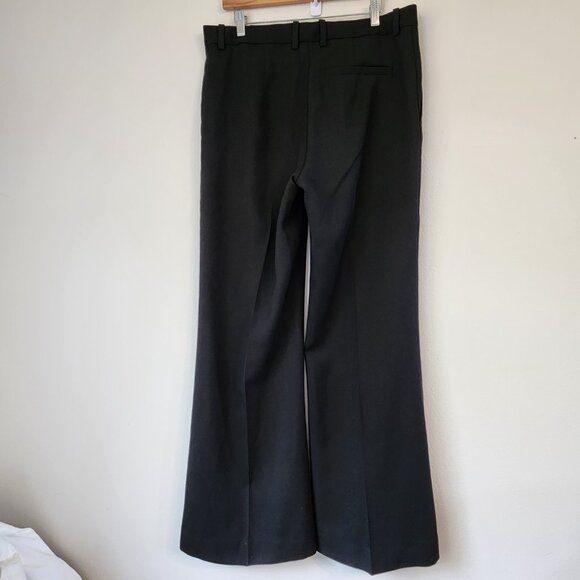COS Pants Women's Size 12 Black Wide Leg Trouser 100% Wool Office Career Classic - Picture 5 of 16